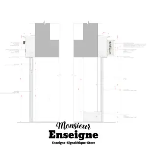 Plan technique enseigne