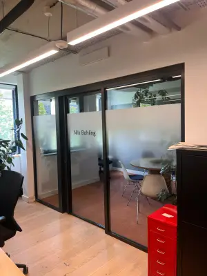 Vitrophanie bureau Bohling Ornikar